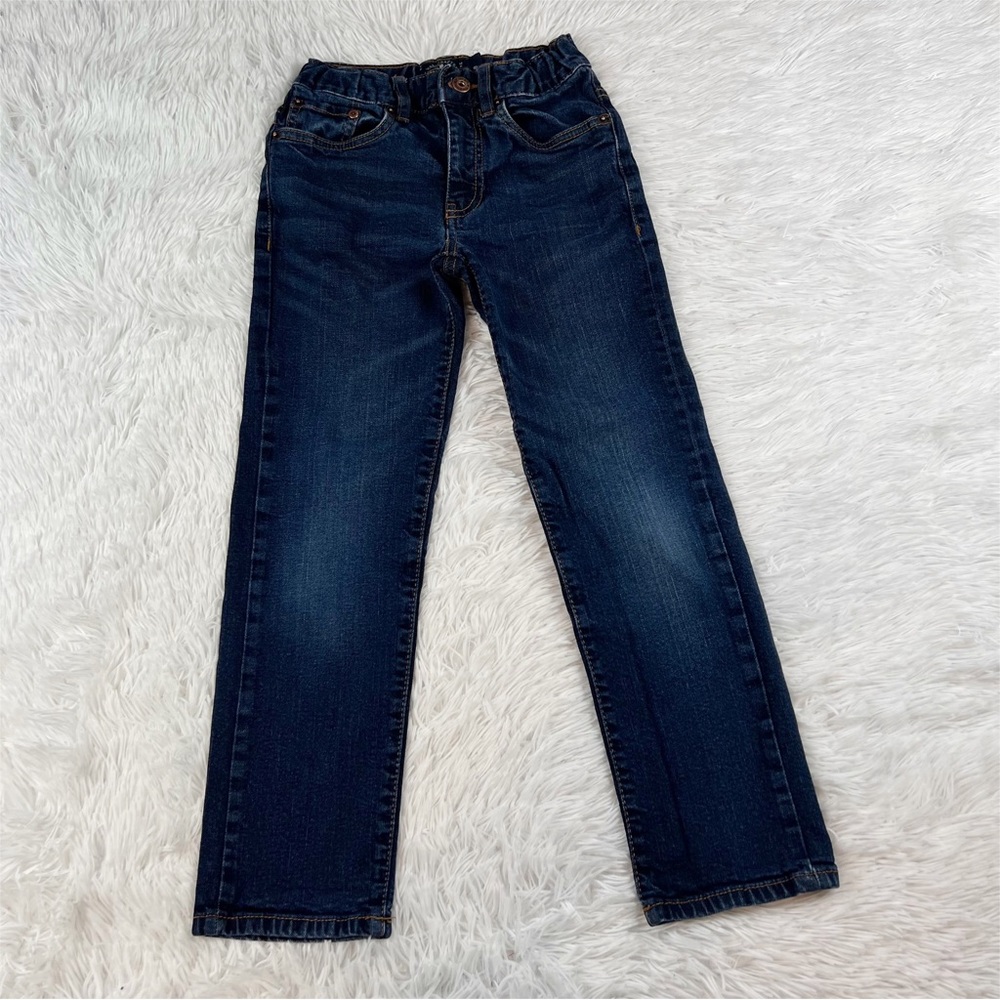 Lucky Brand Boy's 8 classic Straight jeans adjustable waist blue